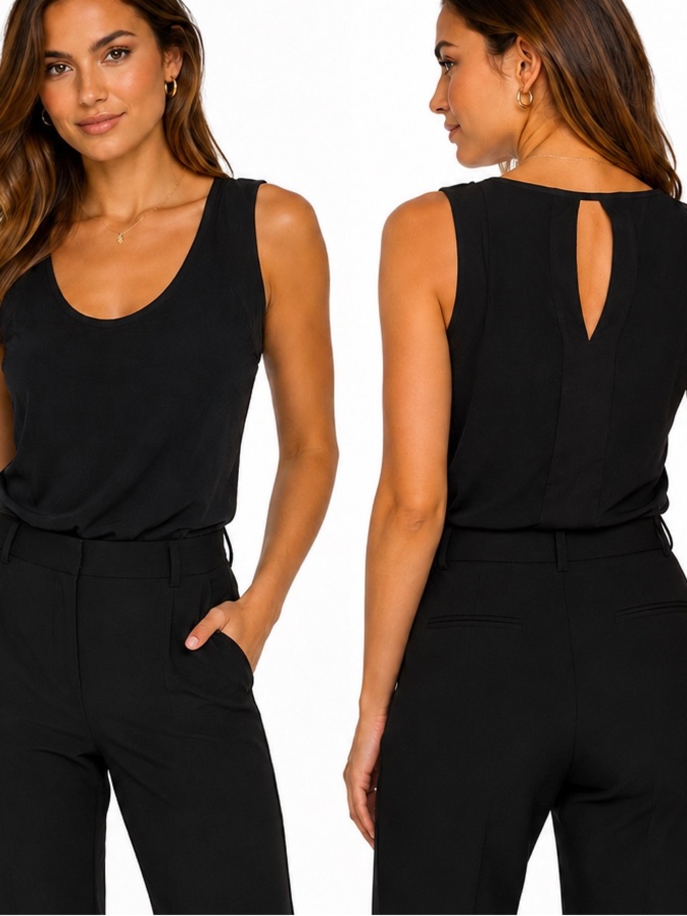 Banana Republic Tank with Back Keyhole Cutout - Size XS